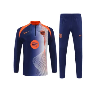 Barcelona Zipper Sweatshirt Kit (Top + Pants) 2025/26