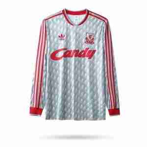 Retro Liverpool Away Jersey 1989-1991 (Long Sleeve)