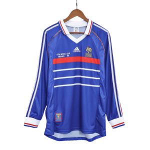 Retro 1998 France Home Jersey (Long Sleeve)