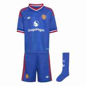 Kids Manchester United Away Jersey Kit 2026/27